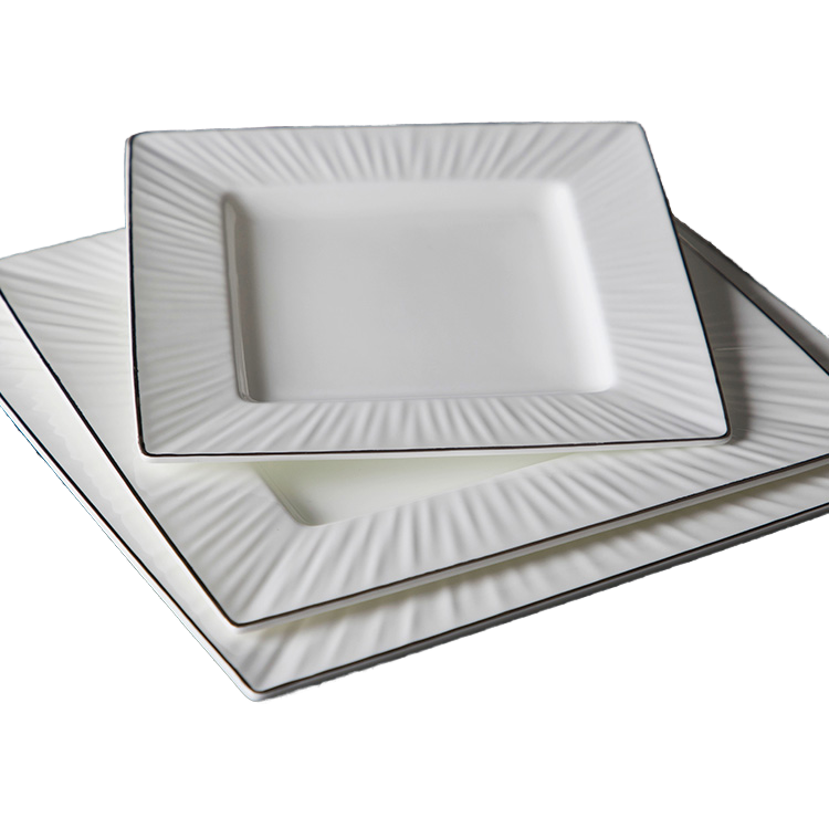 restaurant square kitchen plates