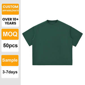 Camiseta Premium con Logotipo Personalizado, Lisa, Hombros Caídos, Tejido Grueso, 100% Algodón, Impresión al por Mayor, Bordado para Hombre - Product Image 1