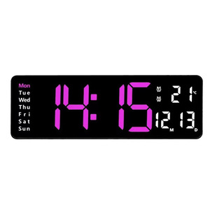 Reloj Minimalista de Pared y Mesa para Sala de Estar con Letra Grande, Reloj Electrónico, Múltiples Alarmas y Multifunciones - Product Image 4