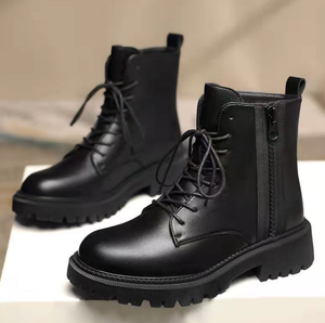 Nuovi Stivali alla Caviglia Alti Invernali da Donna in Peluche Stile Britannico di Tendenza per l'Autunno - Product Image 2