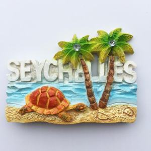 Venta al por Mayor Directa de Fábrica, Envío Directo, Recuerdo Turístico de <span class=keywords><strong>Seychelles</strong></span>, Artesaní<span class=keywords><strong>a</strong></span> de Resina Colorida, Imanes de Refrigerador Magnéticos de Estilo Europeo - Product Image 4