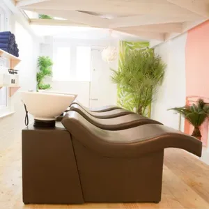 현대 살롱 샴푸 세척 의자 침대 그릇