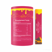 OEM Shilajit Honey Sticks 30 bâtonnets Complément alimentaire pour femmes et adultes Antioxydant et gestion de l'énergie 300mg