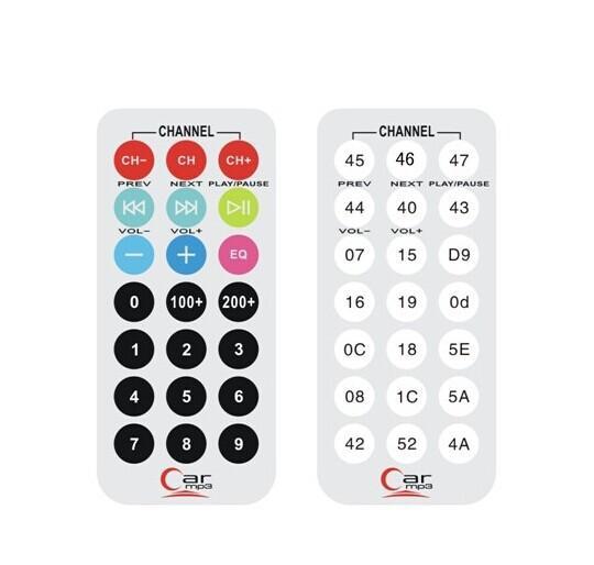 Wholesale 21-Keys IR Remote Control in Black/White Infrared for Cars MP3 Cranes Garages Industries Rolling Code 3V Voltage