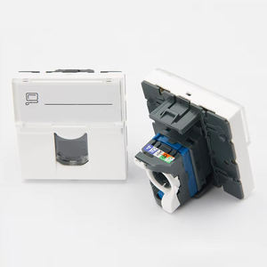 ZHEFAN 45*45mm Type français UTP Cat6 sans outil Keystone Jack <span class=keywords><strong>legrand</strong></span> Style Keystone Jack <span class=keywords><strong>connecteur</strong></span> - Product Image 1