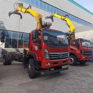 Hwo 4x4 बूम क्रेन लॉरी हाइड्रोलिक nuckle बूम लोडर क्रेन उपकरण लॉग हड़पने - Product Image 2
