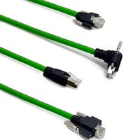 Connecteur Ethernet industriel M12 vers RJ45 pour capteurs, étanche IP67, câble PUR Cat6a à 4 broches avec code D, prise mâle personnalisable