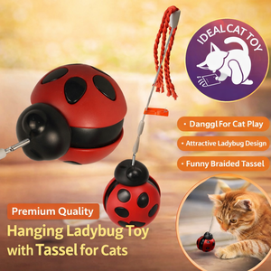 Jouet interactif pour chat avec distributeur de friandises, corde à chat, base roulante lestée, plastique durable, couleurs personnalisées OEM, emballage <span class=keywords><strong>EN</strong></span> ASTM - Product Image 3