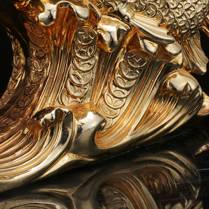 รูปปั้นปลาสีทองทำจากเรซินสำหรับตกแต่งบ้านโรงแรมดีไซน์ออกแบบได้ตามต้องการดีไซน์สุดประหยัด - Product Image 2