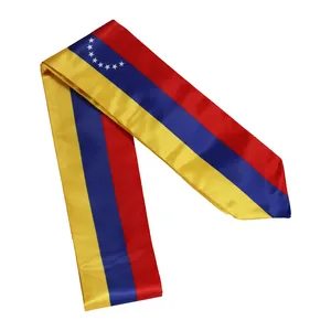Venezuela Flag Graduation Sash plain graduation stole flags sublimation polyester
