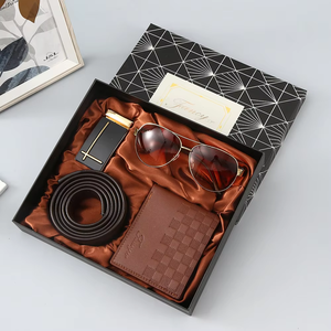 Regalos de Presentación Empresarial Modernos de Alta Gama, Juego de Regalo Personalizado Hecho a Mano en Cuero para Hombre, Regalo Corporativo de Navidad - Product Image 4