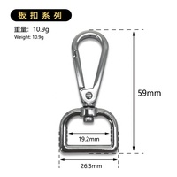 Mousquetons pivotants de haute qualité en alliage de zinc robuste pour sacs à main et applications minières