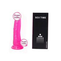 Consolador flexible de 7 pulgadas para pene, juguete sexual erótico de diferentes tamaños, vibrador realista de 8 pulgadas con ventosa