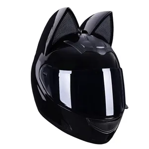 Donna Cool cat Anymal Series casco da moto da strada casco da moto integrale con visiera trasparente casco da bici
