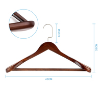 Cintre en bois de luxe haut de gamme, style moderne, logo personnalisé, épaules larges, antidérapant, pour hôtel, costumes et vêtements