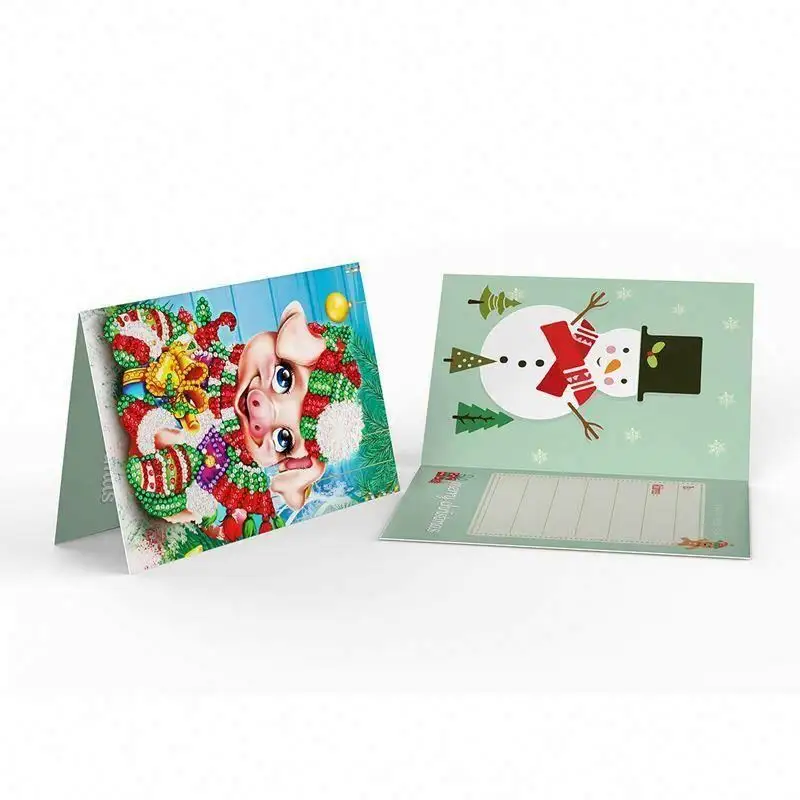 VANCY sanat popüler yeni noel hediyesi kartı elmas boyama DIY kartları nimet