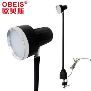 Industrial knitting machine accessories LED work light flexible meatle gooseneck LED lamp with G clamp