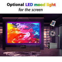 Écrans de projection UST à cadre fixe SCREEN PRO Brand 8K HD 84 pouces~150 pouces T-Prism anti-reflet pour home cinéma