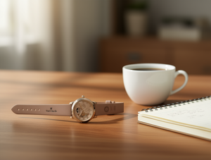 Bracelet de montre en cuir, boucle réglable remplaçable, fermoir en acier inoxydable pour montre 20 mm - Product Image 2