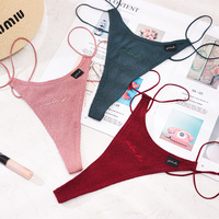 Celana dalam G-string wanita seksi pakaian dalam seksi gadis tali tipis celana dalam wanita seksi