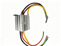 360 °   Bague de transfert à rotation continue traversante, alésage intérieur 38 mm, connecteur rotatif conducteur industriel 18 canaux 15 A