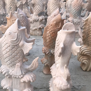 Fournisseur d'usine <span class=keywords><strong>Fontaine</strong></span> <span class=keywords><strong>murale</strong></span> en marbre sculpté à la main en forme <span class=keywords><strong>de</strong></span> poisson pour la décoration <span class=keywords><strong>de</strong></span> jardin <span class=keywords><strong>de</strong></span> villa Design moderne Garantie à vie - Product Image 5