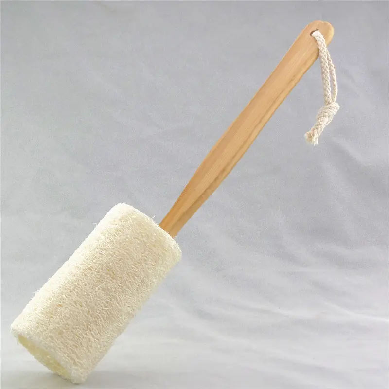 Adjustable Bamboo Shower Wash Body Scrubber Loofah Sponge Bath Back Body Soft Brush Long Handle Hot