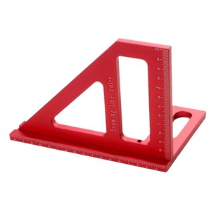 Triangular Ruler Aluminum Alloy 30 Cm Drawing Line Ruler For Home Carpentry Renovation - Product Image 5
