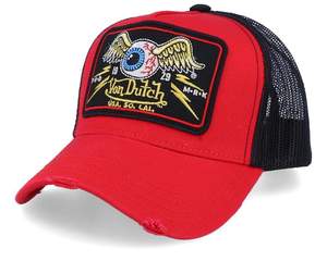 Casquette de camionneur brodée Von Dutch, maille respirante, design graffiti, pour les sports de plein air, les loisirs, motif personnalisé VON Baseball Ca - Product Image 2