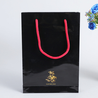 Petit emballage de sac cadeau en papier laminé de pierres précieuses pour montres bijoux personnalisés