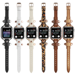<span class=keywords><strong>Bracelet</strong></span> en <span class=keywords><strong>cuir</strong></span> véritable pour iWatch 7 SE 40/41/44/45mm <span class=keywords><strong>Bracelet</strong></span> de luxe pour femmes pour <span class=keywords><strong>Apple</strong></span> <span class=keywords><strong>Watch</strong></span> Ultra 8 49mm - Product Image 2