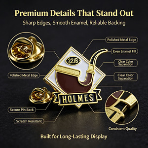 Pins de Graduación Personalizados de Metal para Estudiantes, Insignias Personalizadas para Birrete de Doctorado, Temática de Animales/Hadas, Recuerdo para la Temporada de Graduación - Product Image 4