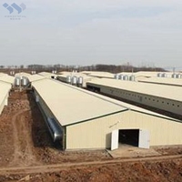 Kit de cloisons modulaires pré-assemblées de qualité supérieure, structure en acier, cloisons pour élevages avicoles à l'intérieur de la poulailler