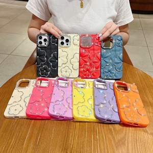 Bling diamond glitter <span class=keywords><strong>cover</strong></span> per <span class=keywords><strong>iPhone</strong></span> 16 15 14 pro max 13 12 <span class=keywords><strong>11</strong></span> fiore custodia in <span class=keywords><strong>silicone</strong></span> per ragazza accesorios para celulares - Product Image 2
