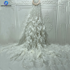 Женская кружевная сетчатая ткань с блестками - Product Image 3