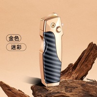 Torche de soudage au butane à main, briquet à jet de gaz rechargeable, flamme réglable pour l'extérieur et la cuisine