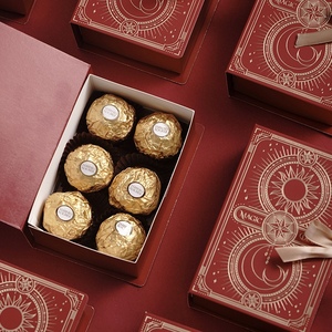 Caja de Regalo Rígida con Logotipo Personalizado en Relieve, Cierre Magnético, Empaque de Cartón para Chocolate, Galletas, Postres y Alimentos de Lujo, Reciclado - Product Image 3
