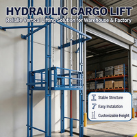 Industrieller Hydraulischer Vertikaler Schienen-Güterlift