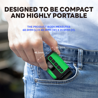 Gonfleur de pneus numérique portable sans fil Richteck en plastique ABS mini, DC 7.4V, lumière LED, affichage numérique, moniteur de pression des pneus 150 PSI