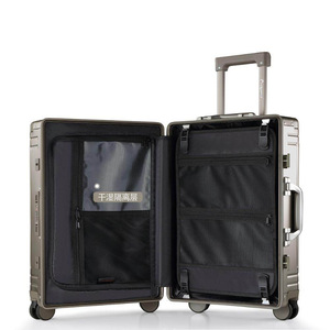 Diplomat Aluminum Magnesium Alloy Carry-On <b>Suitcase</b> 20-Inch Durable Pressure Resistant Leisure Travel Swivel Wheels - Product Image 4