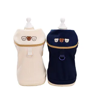 Hondenkleding Outfits Kleine Honden En Katten Cool Soft Met Riem Ring Huisdier Kleding Wafel Geborduurd Beer Puppy Vest