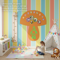 Autocollants muraux magnétiques à faible adhérence multi-usages Unifelt Art Déco, tableau blanc et tableau noir pour chambre d'enfant, décoration d'anniversaire