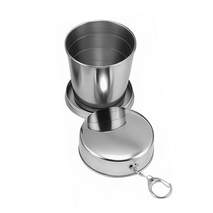 Gobelet pliable télescopique en acier inoxydable pour le <span class=keywords><strong>camping</strong></span>, les voyages et les activités de plein <span class=keywords><strong>air</strong></span> - Product Image 3