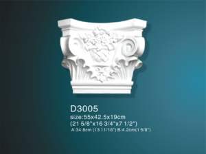 Guangdong Factory Direct PU Capitals avec des sculptures exquises Matériaux de décoration Résistant <span class=keywords><strong>à</strong></span> l'humidité pour Hotel & Villa - Product Image 2