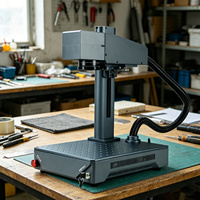 Nueva Máquina de Marcado Láser de Fibra Portátil de Escritorio, 30W/20W, Alta Precisión, con Soporte DXF/AI, Fácil de Operar, Marcado Profundo