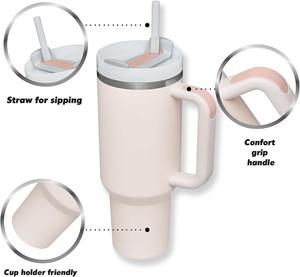 Gobelet en acier inoxydable 40oz sans BPA isolé tasse de voyage en plein air logo personnalisé paille pour l'eau cadeaux double vide potable - Product Image 3