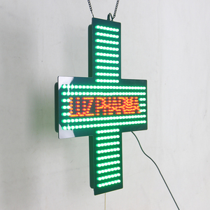 19*19 "alto brillo electrónico <span class=keywords><strong>LUZ</strong></span> PHARMA verde interior LED farmacia Cruz signos interior acrílico Led Cruz pantalla para farmacia - Product Image 3