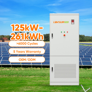 Armoire BESS tout-en-un 125 kW 261 kWh IP55 pour usage extérieur avec refroidissement industriel, dotée de PCS 125 kW et de batteries LFP 261 kWh - Product Image 3