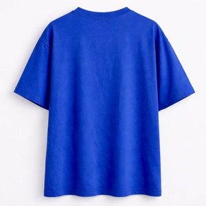T-shirt en coton 100% uni, coupe classique, 220g, tricoté, manches courtes, personnalisable avec logo, style streetwear décontracté - Product Image 2