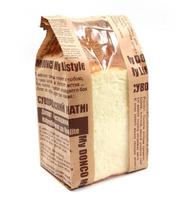 Conception populaire papier Kraft taille frite emballage jetable avec fenêtre transparente sac d'emballage de pain de qualité alimentaire